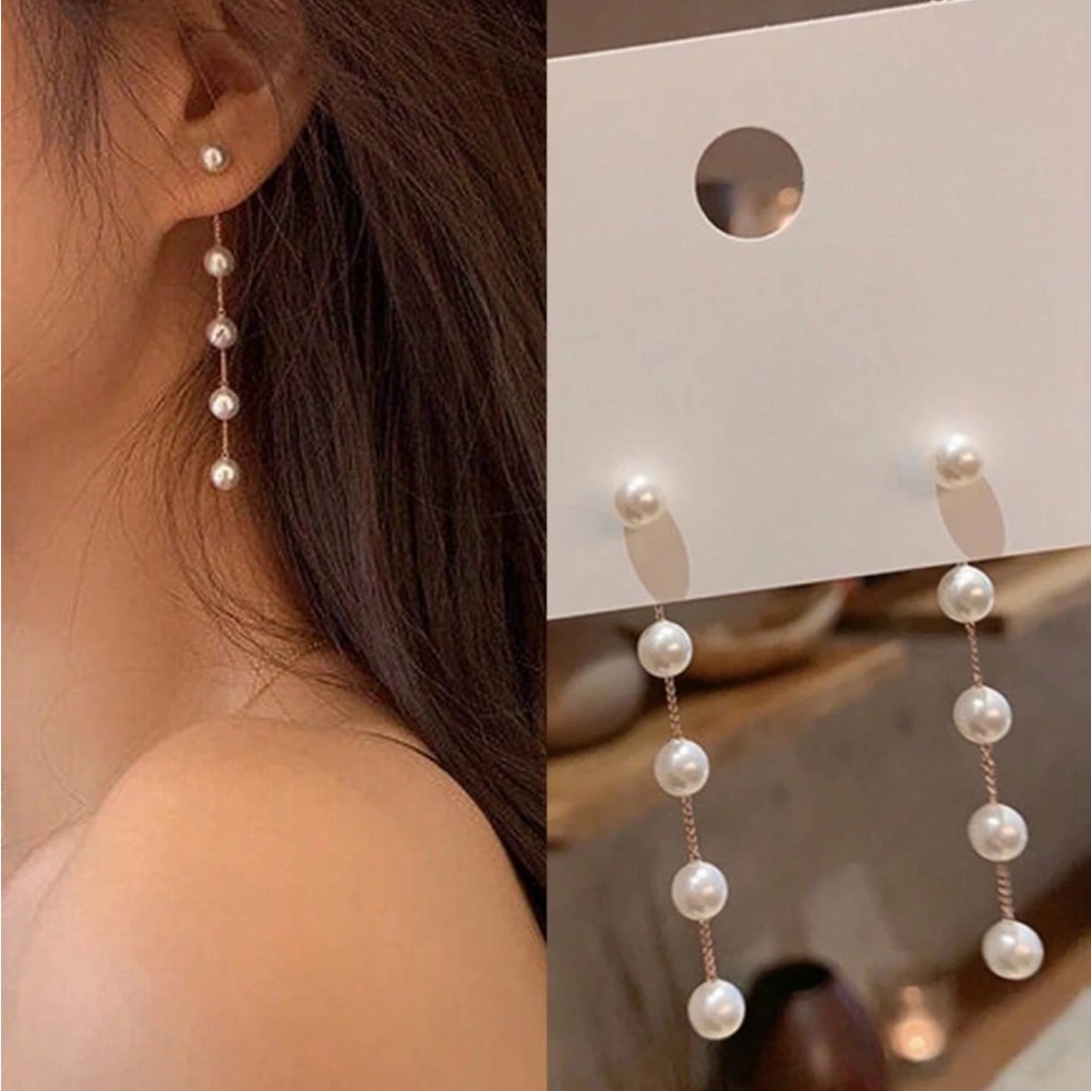 Elegant Pearl Drop Earrings